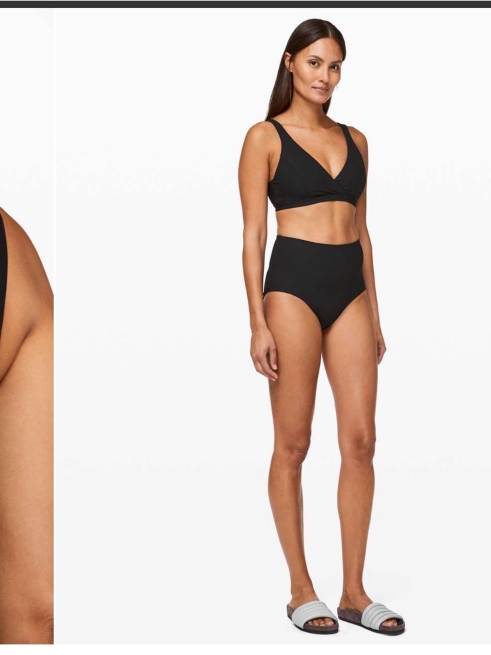 Lululemon Clear Waters Bikini 2pc black set NWOT